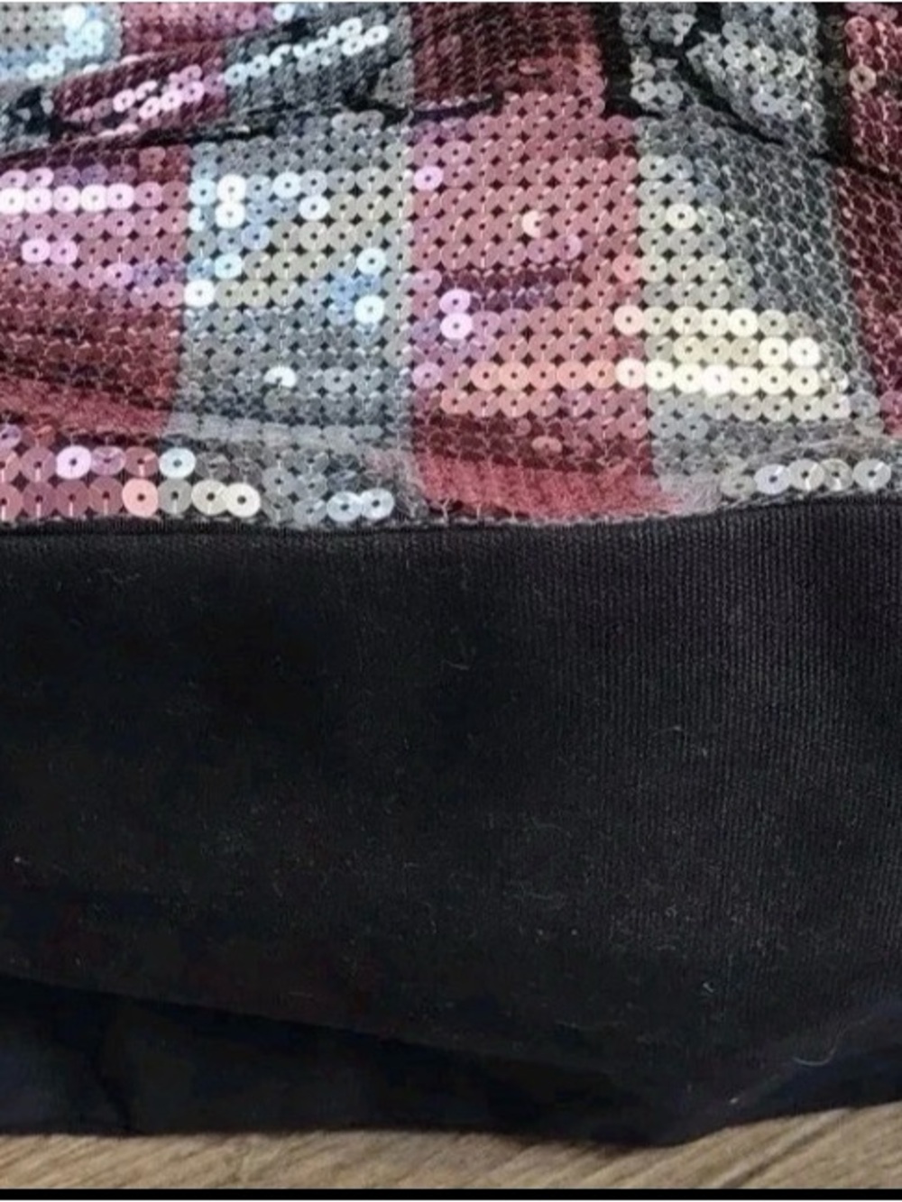 Victoria's Secret Sequin Stripe Bag Pink & Silver Weekender Bag LIMITED EDITION - Picture 2 of 6